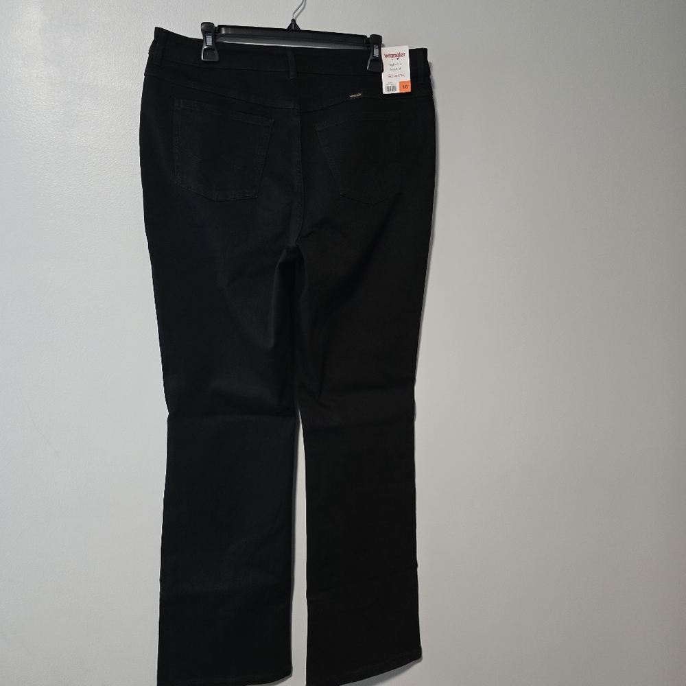 Wrangler Ladies' High-Rise Bootcut Jeans, Black, Size 16/36 - New - Picture 6 of 15
